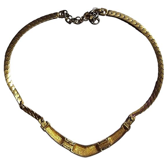 CHRISTIAN DIOR Vintage Crystal Collar Necklace Authentic - Picture 4 of 5